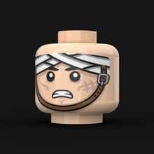 Lade das Bild in den Galerie-Viewer, LN. Köpfe - WW2 Deutscher/Brauner Kinnriemen (versch. Designs)
