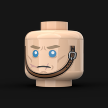 Lade das Bild in den Galerie-Viewer, LN. Köpfe - WW2 Deutscher/Brauner Kinnriemen (versch. Designs)
