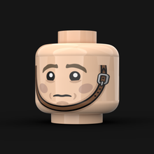 Lade das Bild in den Galerie-Viewer, LN. Köpfe - WW2 Deutscher/Brauner Kinnriemen (versch. Designs)
