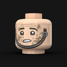 Lade das Bild in den Galerie-Viewer, LN. Köpfe - WW2 Deutscher/Schwarzer Kinnriemen (versch. Designs)
