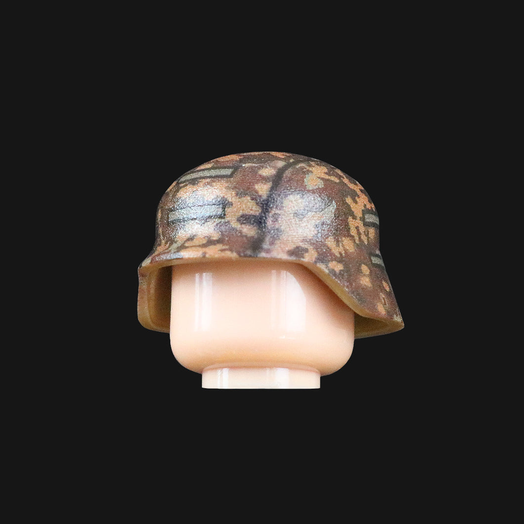 WW2 Eichenlaub-Camo Stahlhelm (Reddish. Brown)
