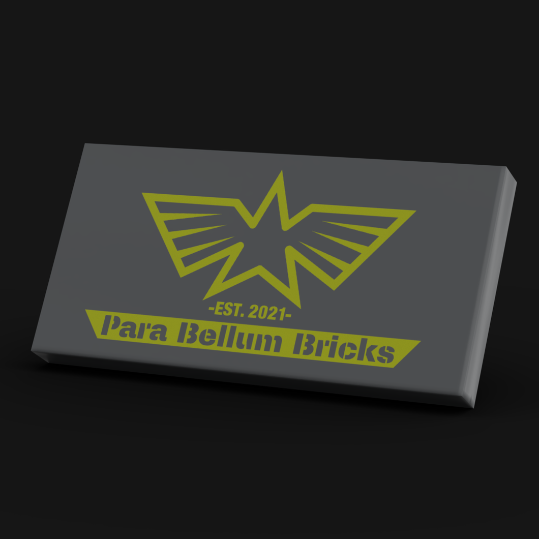 Tile 2x4 Para Bellum Bricks Logo