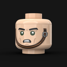 Lade das Bild in den Galerie-Viewer, LN. Köpfe - WW2 Deutscher/Brauner Kinnriemen (versch. Designs)
