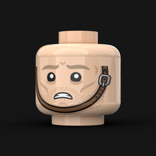 Lade das Bild in den Galerie-Viewer, LN. Köpfe - WW2 Deutscher/Brauner Kinnriemen (versch. Designs)
